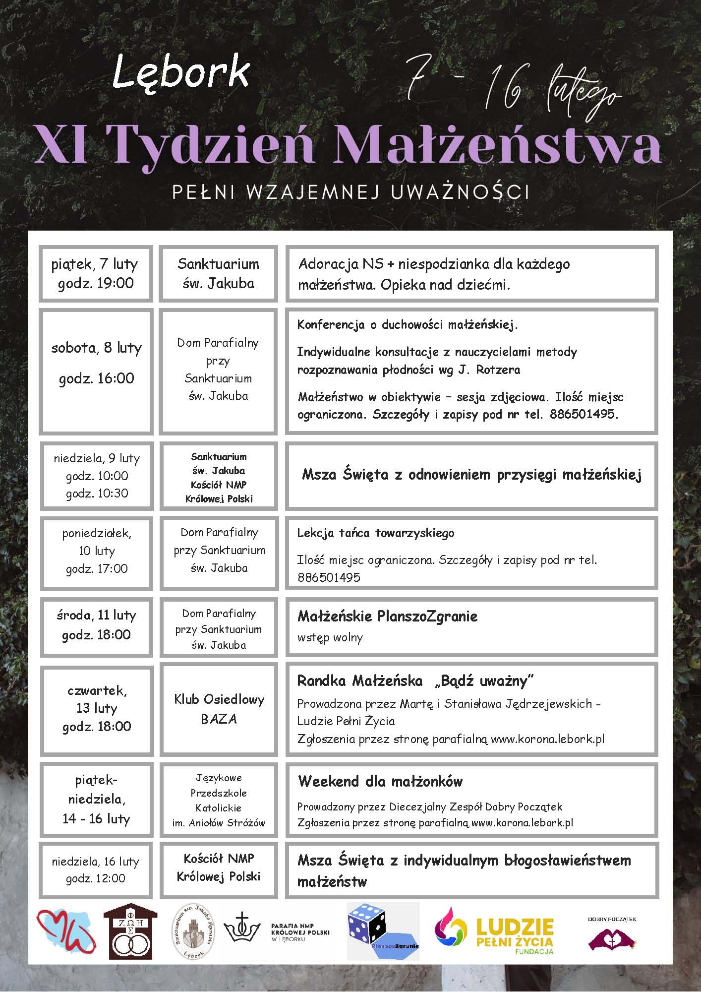 Plakat Tydzień Małżeństwa