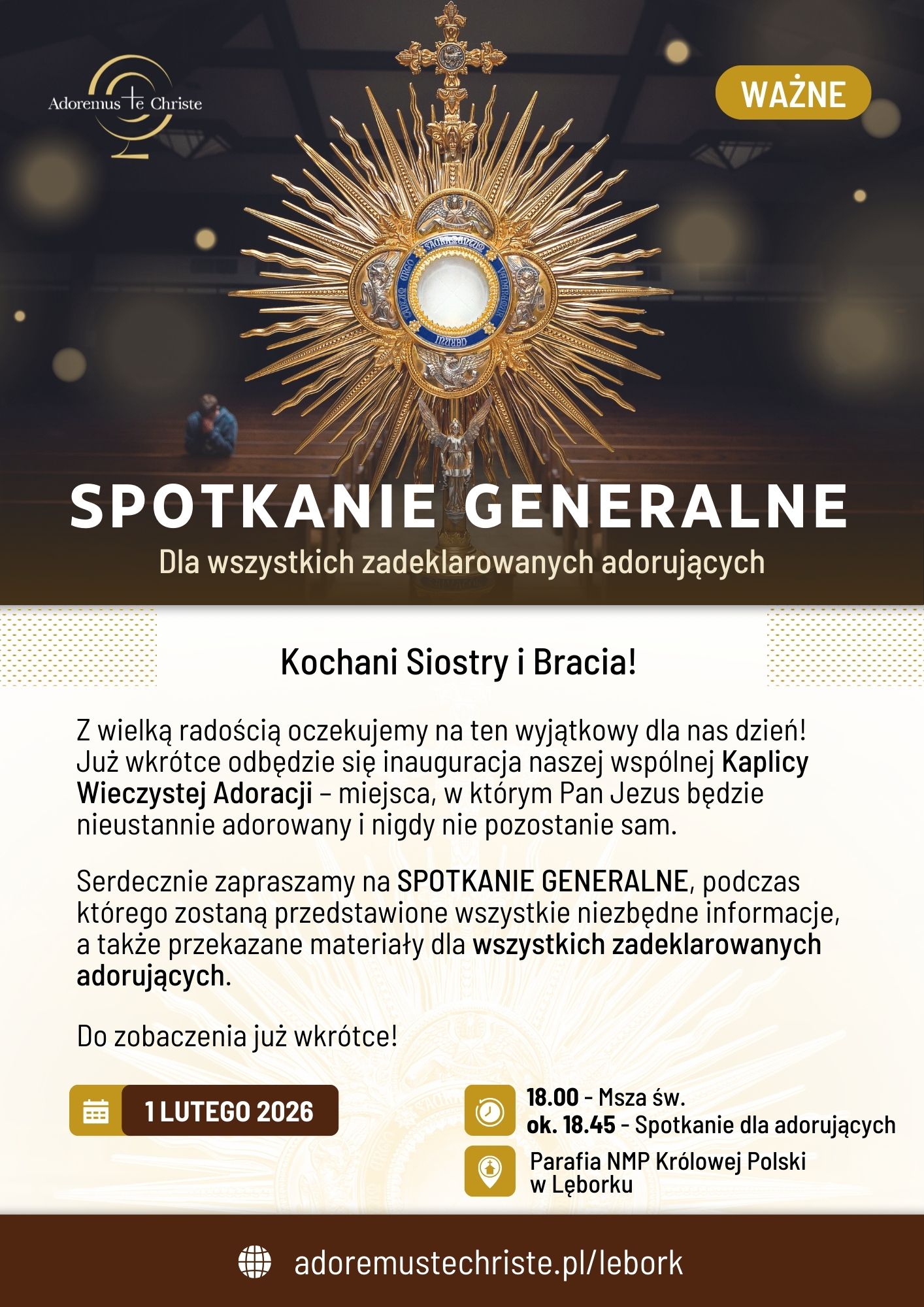 Zaproszenie na spotkanie generalne