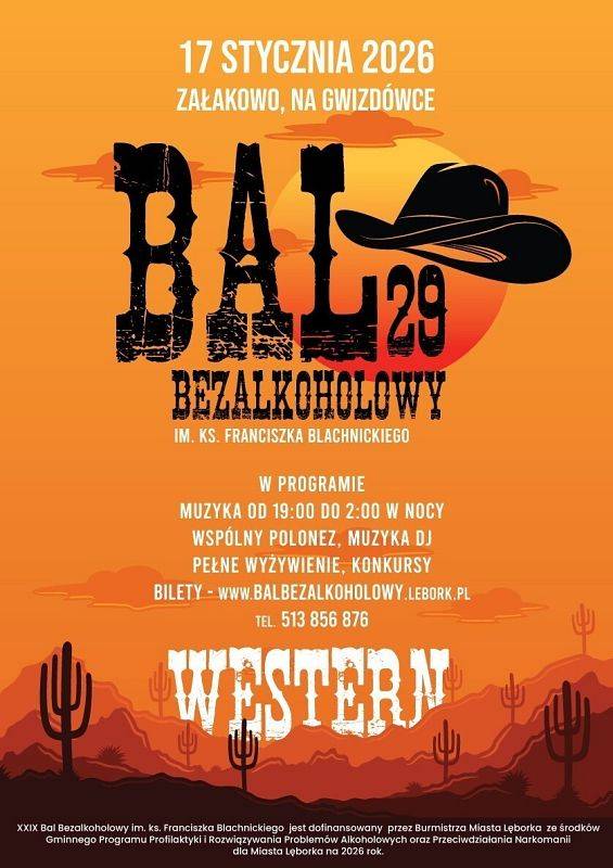 Plakat Bal Bezalkoholowy