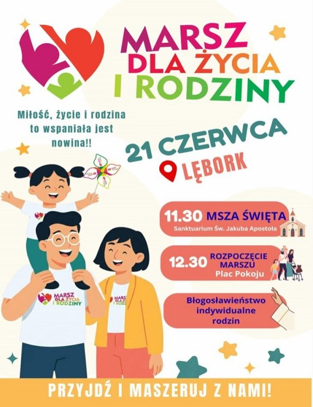 Plakat Marsz dla Życia i Rodziny