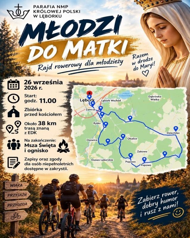 Plakat piekgrzymka rowerowa