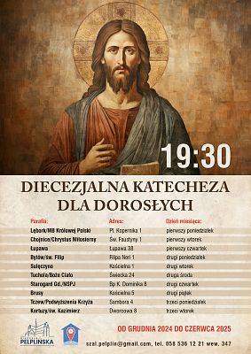 Plakat Diecezjalna katecheza dla dorosłych