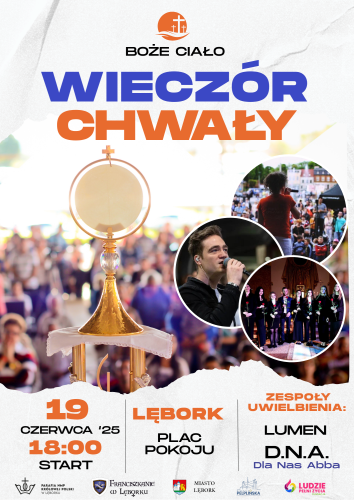 W Boże Ciało zapraszamy na Wieczór Chwały